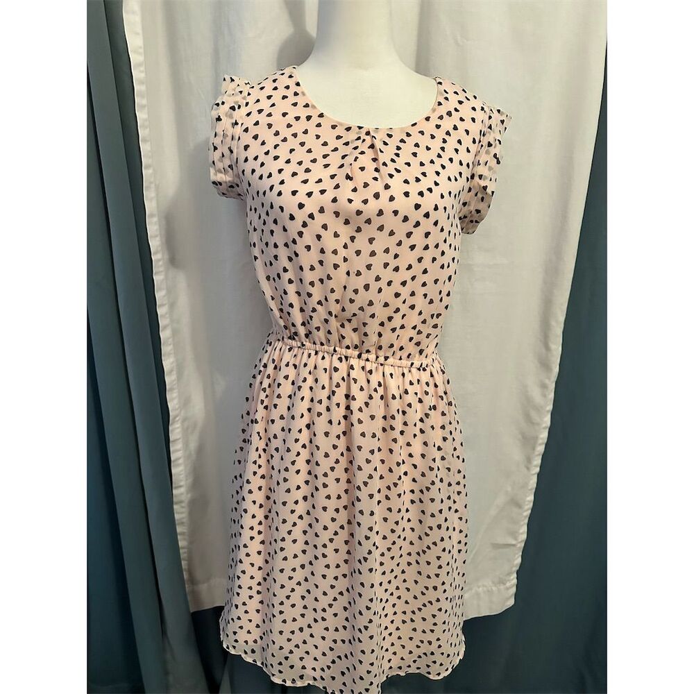 Quiz Women's Pink Polka Dot Mini Dress Party/Cocktail